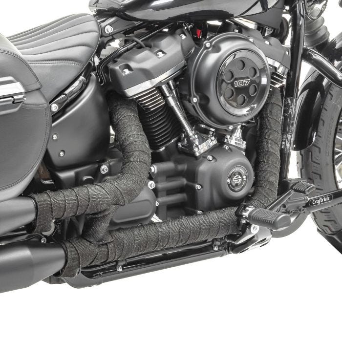 Set: Exhaust Muffler Tapered Rear Silencer for Caferacer +
