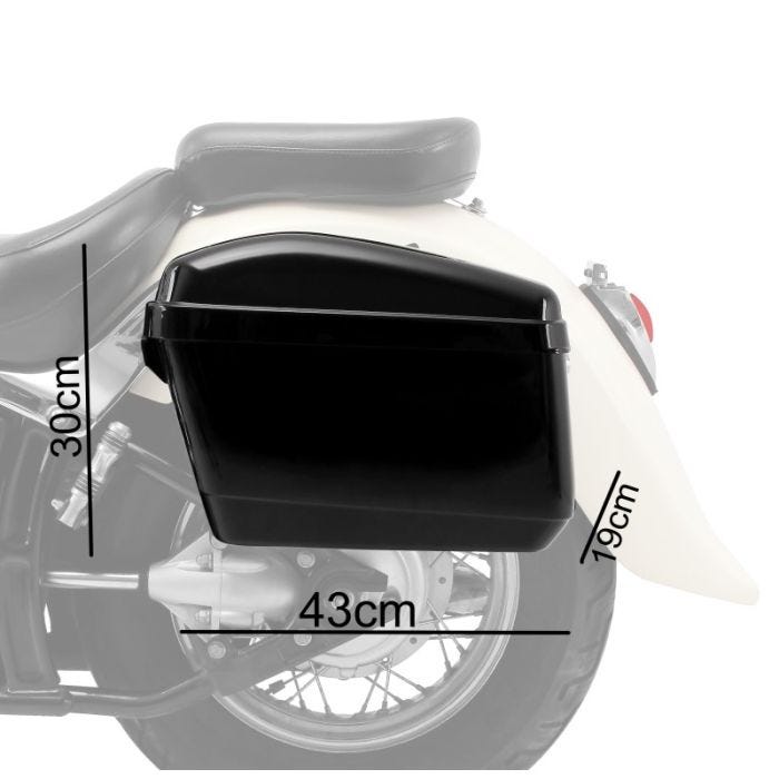 Top Box Set compatible with Suzuki Intruder VS 1400 600 with Saddlebag NV1 Craftride Upgrade Your Ride now