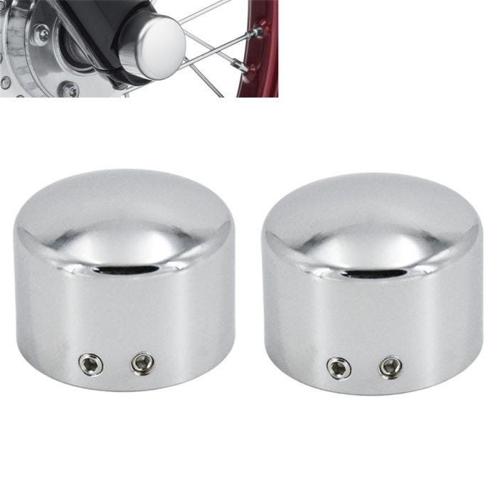 Axle cover fits for Harley Davidson Softail Low Rider S 20 24 cap axle nut Craftride AD1 front chrome Upgrade Your Ride now