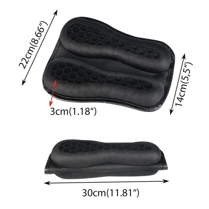Gel Seat Pad compatible with Ducati Scrambler 1100 Sport Comfort Seat AC3 Tourtecs black