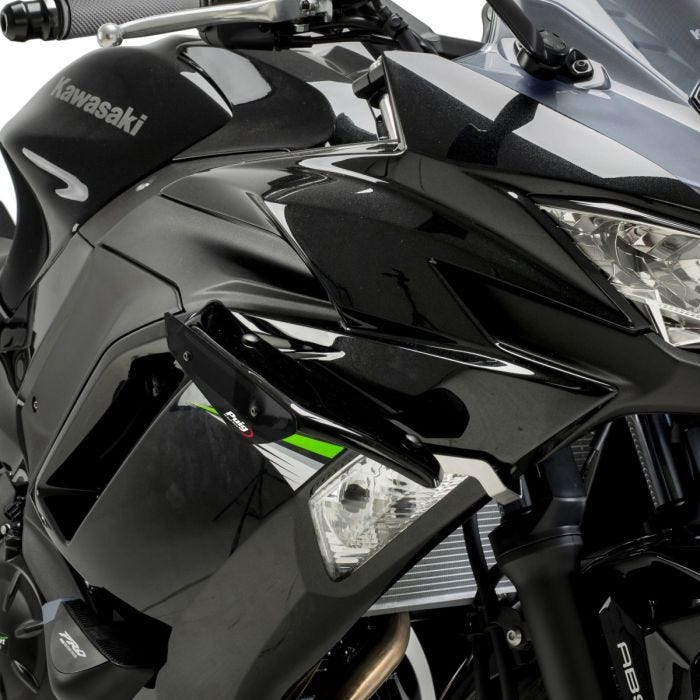 Fairing winglets compatible with Kawasaki NINJA 650 20 24 Black Puig Downforce Sport Upgrade Your Ride now