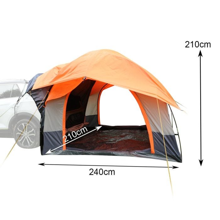Rear tent car 1 2 persons Vanit awning tent car dome tent freestanding ME64 orange DPL1 Upgrade Your Ride now