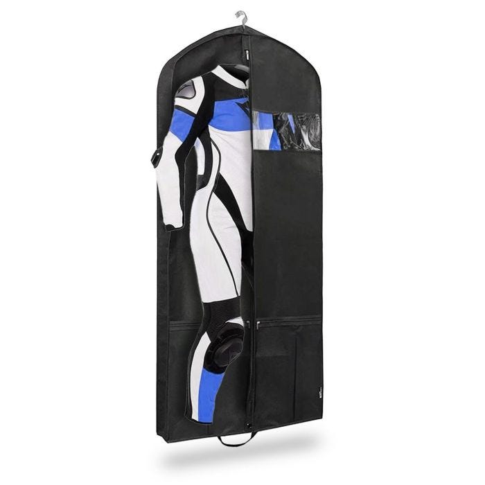 Motorcycle leather suit garment bag 65 x 170 cm Tourtecs LK14 protective cover breathable black DPLI1 Upgrade Your Ride now