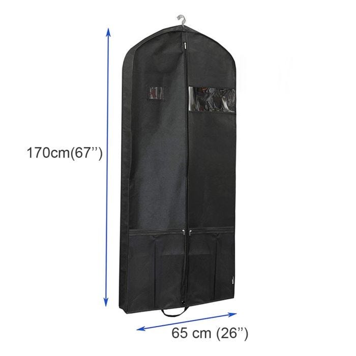 Motorcycle leather suit garment bag 65 x 170 cm Tourtecs LK14 protective cover breathable black Upgrade Your Ride now
