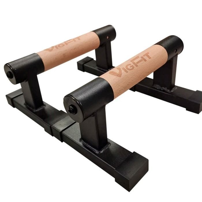 Set Pair Push Up Parallettes 40 cm Plyo Box 31x36x41 cm made of wood Cranit PB9 push up handles and Crossfit Box Upgrade Your Ride now