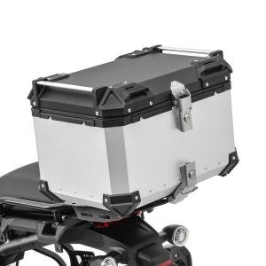 Aluminium top box compatible with Moto Guzzi V7 III / V85 TT Top Case Bagtecs XB55 silver