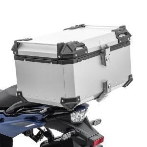 Top Case compatible with Benelli TRK 502 / X Aluminium Top Box Bagtecs XB65 silver