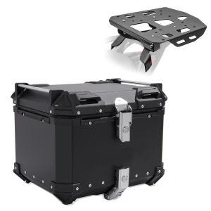 Set top case + luggage rack compatible with Ducati Multistrada V4 / S 21-24 black XB45