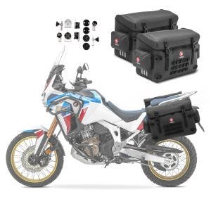 PVC pannier set compatible with KTM 790 Adventure / R Bagtecs BPW with kit for rack