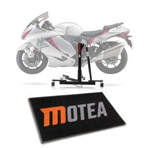 Set Zentralständer Power-Evo für Yamaha XSR 700 16-21 mit Werkstattmatte Tourtecs GM1 190x80cm_1