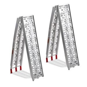Set 2x ATV aluminium loading ramp compatible with Polaris Scrambler 1000 / 850 1500 lbs Quad ramp Constands Alu I