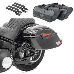 Set Seitenkoffer + Innentaschen für Harley Street 750/ 500 Craftride DW_1