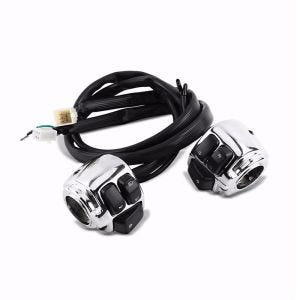 Handlebar Control Switch fits for Harley Davidson Dyna Sportster Softail V-Rod 96-13 chrome Craftride