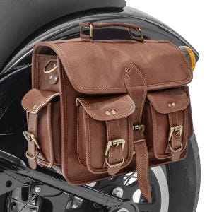 Satteltasche für Yamaha XVS 1300 / 950 A Midnight Star Vintage Tasche Craftride SV3 braun_0
