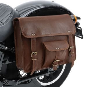 Satteltasche für Royal Enfield Classic 500 Vintage Tasche Craftride SV7 braun_1
