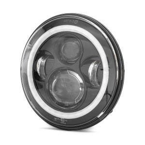 LED Headlight high beam 7" Inch Auxiliary Headlamp fits for Harley Davidson FS8 black