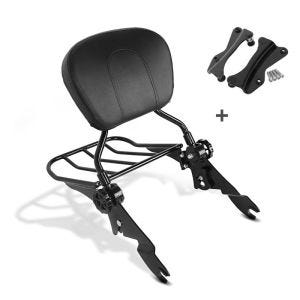 Sissybar für Harley Road Glide Special 15-20 Craftride mit Gepäckträger und Docking Kit schwarz_1