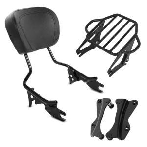 Sissybar + Gepäckträger KI für Harley Davidson CVO Road Glide 18-19 schwarz_0
