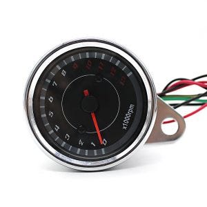 Motorcycle Rev Counter Craftride CVT RPM Gauge chrome