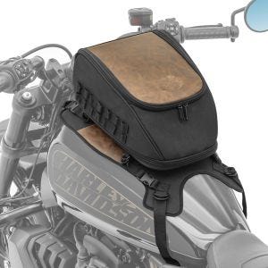 Motorcycle Tank bag with mounting system Craftride Vintage Tank bag with base 9-13L