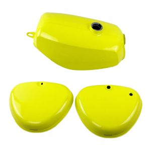 Tank / Petrol Tank compatible with Simson S51 / S50 / S70 with side cover Craftride neon yellow