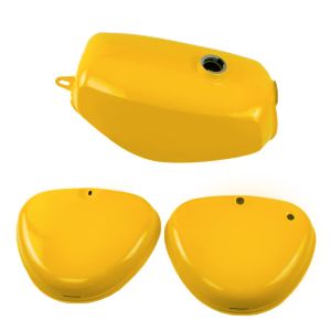 Tank / Petrol Tank compatible with Simson S51 / S50 / S70 with side cover Craftride orange