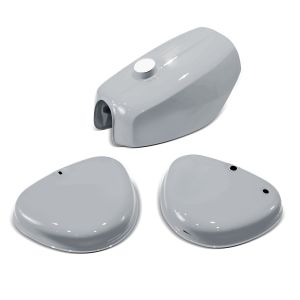 Tank / Petrol Tank compatible with Simson S51 / S50 / S70 with side cover Craftride grey