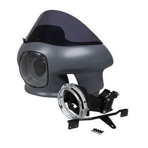 Front fairing with windshield and headlight bracket fits for Harley Davidson Dyna 06-17 Craftride unpainted