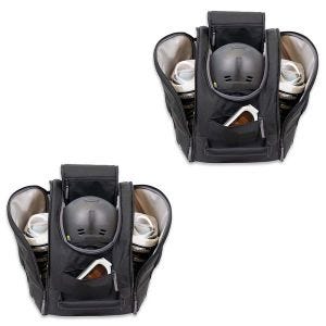 Set 2x Ski helmet / ski boot bag SR1 Cranit helmet bag travel backpack black
