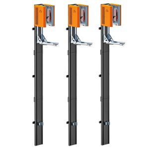 3er-Set Freestanding Bike wall mount vertical Lift Cranit WS5 bike stand mechanical wall lift black orange
