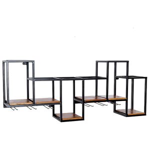 Wine rack Divit WR4 wall mounted Wine rack  industrial style 90cm x 45cm x15 cm