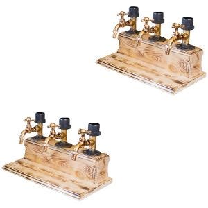Set 2x Liqueur dispenser Divit LS10 Spirits dispenser for 3 bottles and tap NEW
