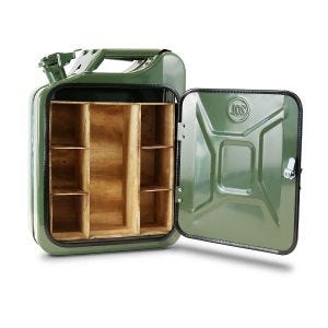 Minibar in petrol can design MF1 Divit bar shelf / storage DPL1