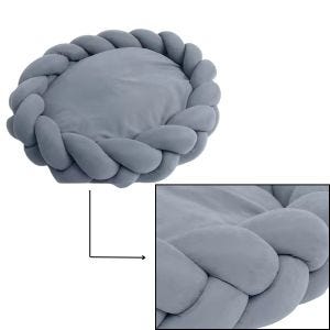 Dog bed braided HB2 pet cushion washable round DPL1