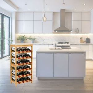 Wine rack 6 levels WR8 Wine storage Wine holder Wood DPL1