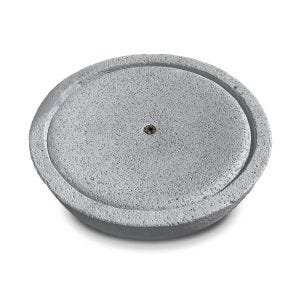 Solar fountain garden resin stone bowl Ø 10.24 inch Divit RI58 grey DPL1