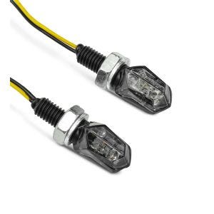 Indicators compatible with Motocross, Enduro LED Turn signals Lumitecs TX19 tinted black