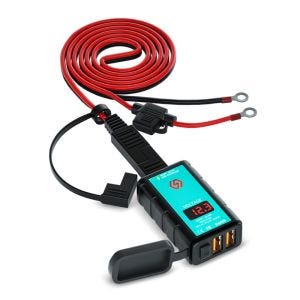 12V USB socket compatible with Motocross, Enduro Lumitecs