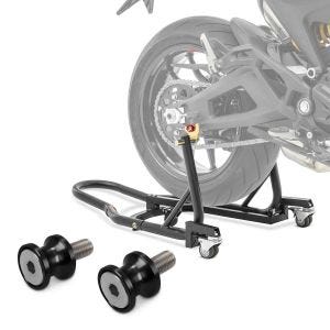 Set: Dolly Rear Paddock Stand Mover II Racing matt + Bobbin Spools Motea Jerez M8 