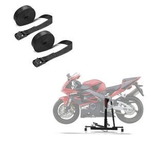 Set: Zentralständer Honda CBR 900 RR Fireblade 00-03 Power-Evo + Spanngurt Set Zurrgurte 150cm 2 Stück in schwarz_1