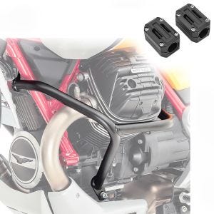 Set Crash Bars + Protector compatible with Moto Guzzi V85 TT 19-24 Engine Guard SG31