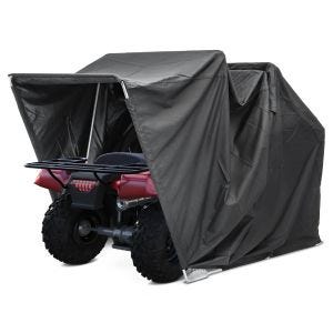 Shelter Garage Cover for Motorcycles, Quads and ATVs Folding Shed XXXL black
