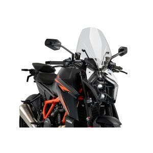 Windshield compatible with KTM 1390 SUPER DUKE R 24' Fly Screen New Gen Tour transparent Puig 21907w