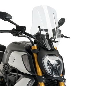 Windshield compatible with Ducati Diavel 1260/S 19-22 Puig 3775W New Generation Touring clear