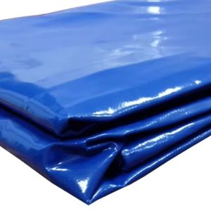 Trailer tarpaulin with rubber belt 210 x 114 x 34.65 inch Vanit high tarpaulin waterproof 610 g / m² ME98 blue DPLI2