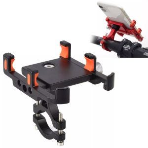 Motorbike Smartphone Holder for Handlebar Tourtecs PH2 Mobile Phone Holder Aluminium Mount