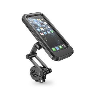 ,Motorcycle smartphone holder Smartphone pocket 6,,9" for handlebar Tourtecs GP17,