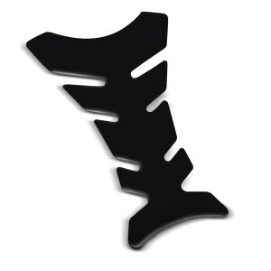 Motorrad Tankpad Fishbone Zaddox Tankschutz Aufkleber universal schwarz_1