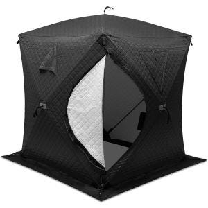 Camping tent sauna tent 1-2 persons waterproof 180 x 180 x 82.68 inch GI92 black