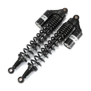 Motorrad Stossdämpfer hinten 440mm Federbein Paar Universal Zaddox RS2 schwarz_1